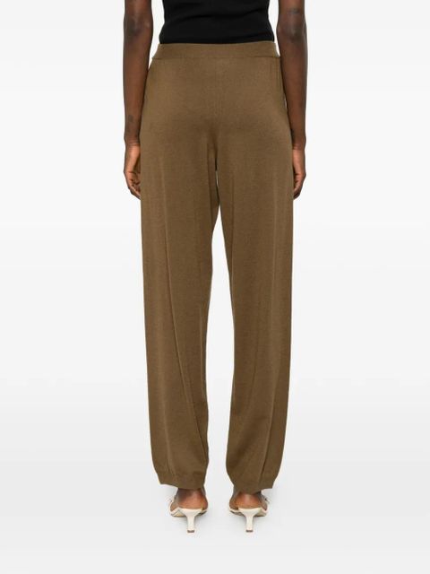 The Frankie Shop Olia ribbed kintted trousers - Brown