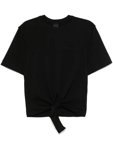 PINKO tied T-shirt - Black - zdjęcie produktu nr 1