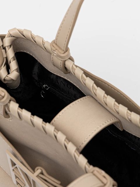 Armani Exchange torebka kolor beżowy XW000285 AF12574