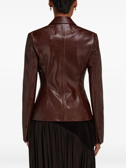 Ferragamo leather jacket - Brown
