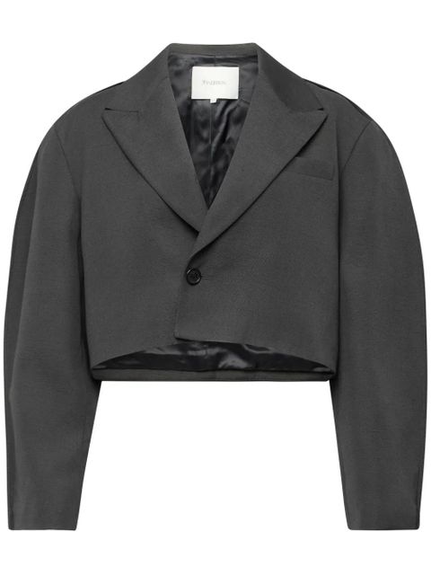 JW Anderson cropped tailored blazer - Grey - zdjęcie produktu nr 1