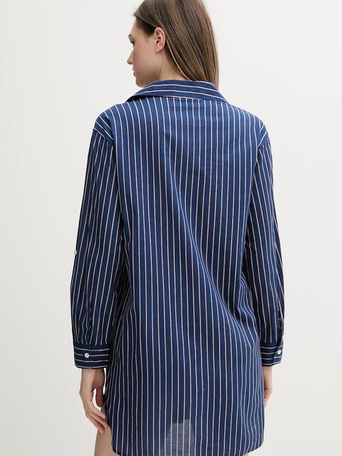 Lauren Ralph Lauren koszula nocna damska kolor granatowy ILN32429