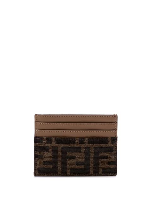 FENDI FF card holder - Brown - zdjęcie produktu nr 1