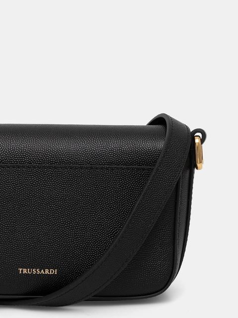 Trussardi torebka skórzana kolor czarny Z601E106075N - zdjęcie produktu nr 2