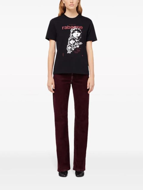 Rabanne Visconti-inspired cotton T-shirt - Black