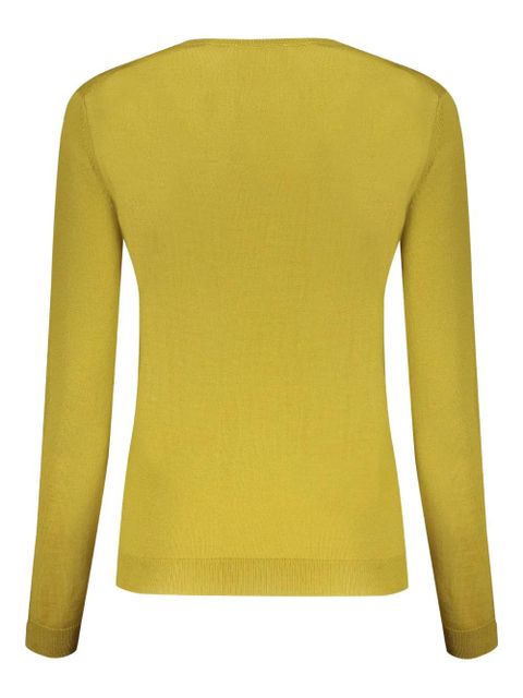 Valentino Garavani logo-embroidered crew-neck sweater - Yellow - zdjęcie produktu nr 2
