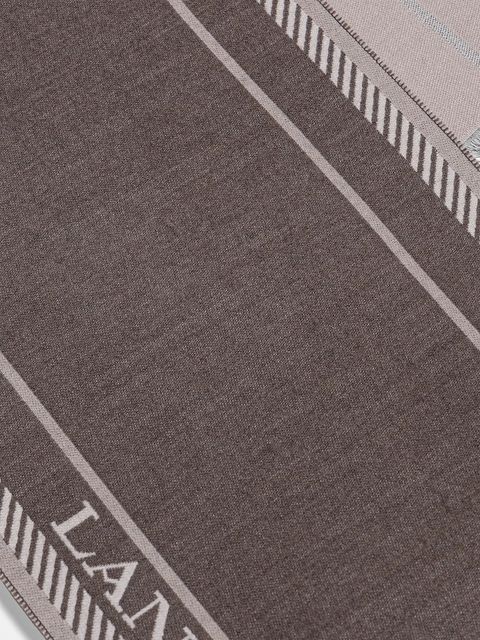 Lanvin szalik z dodatkiem wełny damski kolor beżowy 710009280