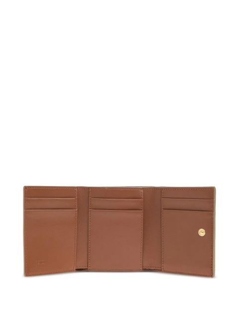 FENDI logo-plaque wallet - Brown
