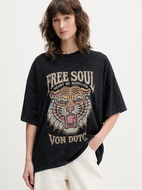 Von Dutch T-shirt damski bawełniany - zdjęcie produktu nr 1