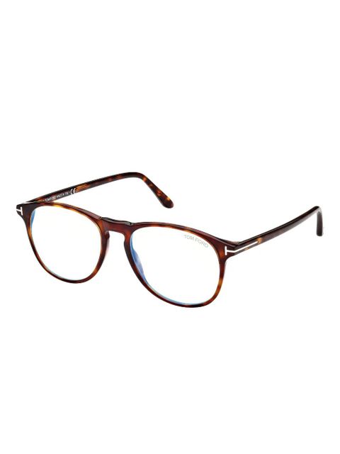 TOM FORD Eyewear round-frame glasses - Brown - zdjęcie produktu nr 2