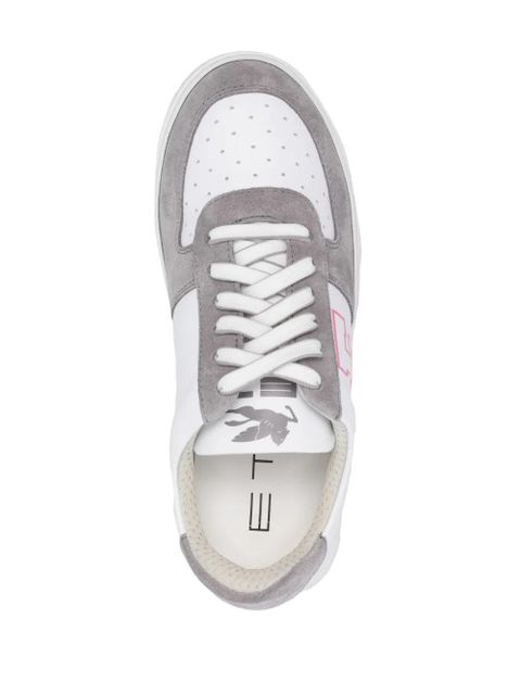 ETRO Pegaso leather sneakers - Grey