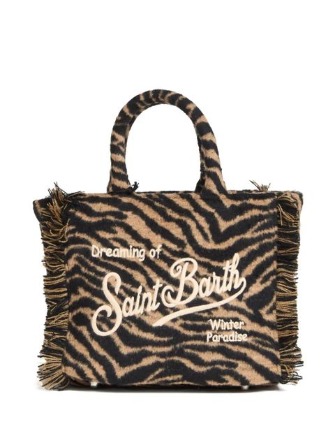 MC2 Saint Barth zebra fringe vanity satchel - Black - zdjęcie produktu nr 1