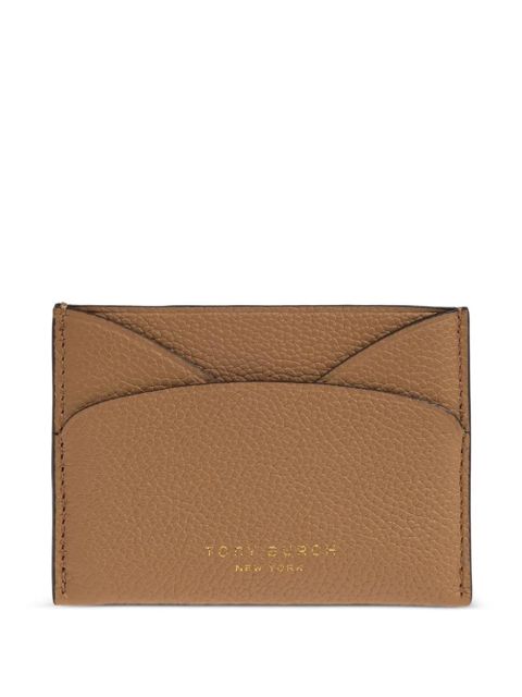 Tory Burch Romy leather card holder - Brown - zdjęcie produktu nr 1