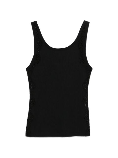 SANDRO lace-trim tank top - Black - zdjęcie produktu nr 1