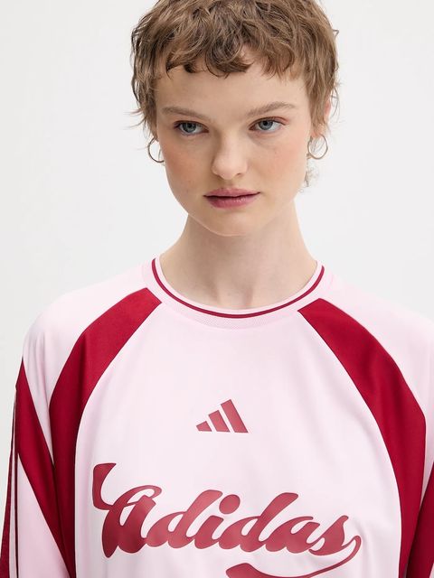 adidas t-shirt House of Tiro damski kolor różowy JY7624