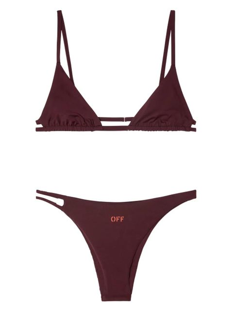 Off-White Off Stamp triangle bikini set - Red - zdjęcie produktu nr 1