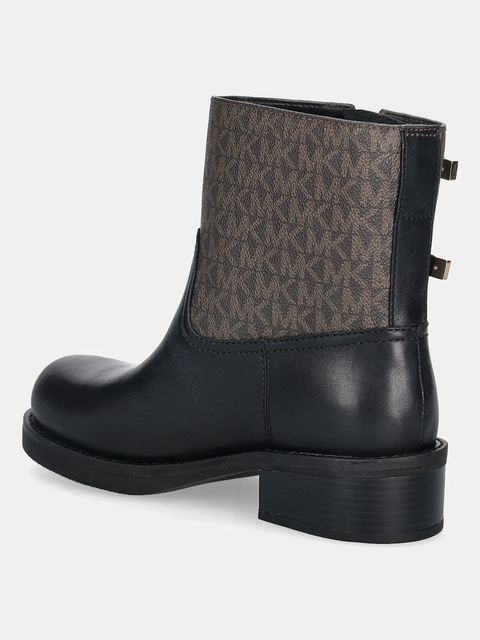 MICHAEL Michael Kors botki skórzane Darrington damskie kolor czarny na płaskim obcasie 40F5DTFE7L.292 - zdjęcie produktu nr 2