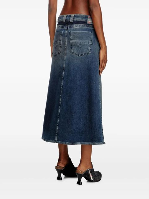 Diesel De-Pago-Mid-Re midi skirt - Blue