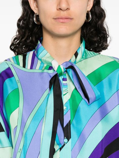 PUCCI abstract-pattern dress - Green - zdjęcie produktu nr 1