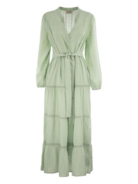 MC2 Saint Barth Leyde long-sleeve maxi dress - Green - zdjęcie produktu nr 1