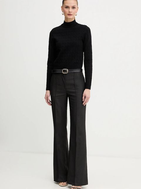 MICHAEL Michael Kors sweter damski kolor czarny z półgolfem MF5619YJWV - zdjęcie produktu nr 2