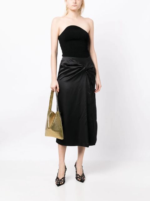 Rabanne Pixel metallic-finish shoulder bag - Gold