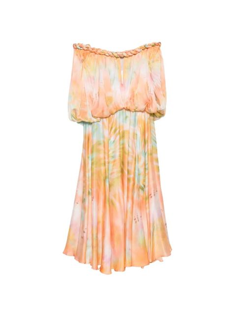 ZIMMERMANN Luna twist midi dress - Orange