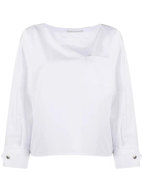 3.1 Phillip Lim boat neck blouse - White - zdjęcie produktu nr 1