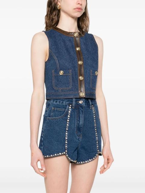 SANDRO denim gilet - Blue