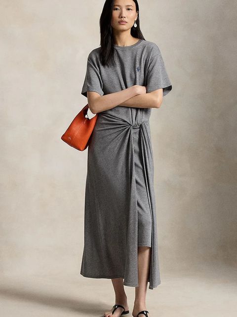 Polo Ralph Lauren sukienka z lyocellu LYOCELL-KNT-DRESSES - zdjęcie produktu nr 2