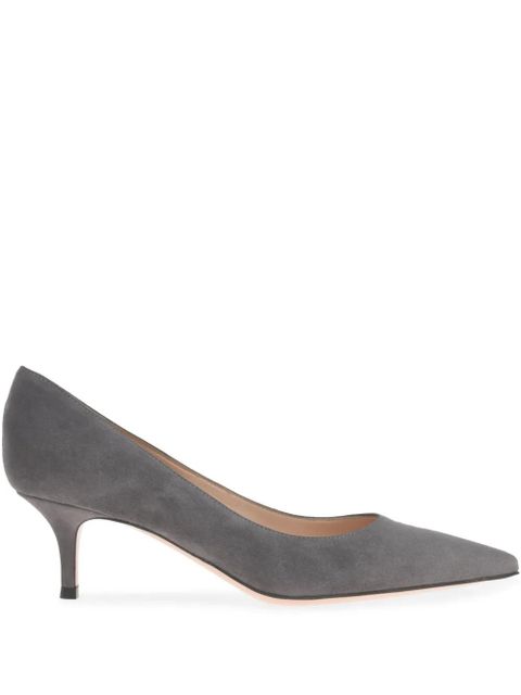 Gianvito Rossi 55mm leather pumps - Grey - zdjęcie produktu nr 1