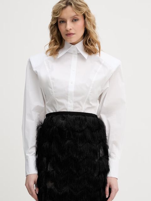 Karl Lagerfeld koszula damska z bawełną Karl Lagerfeld Studio - zdjęcie produktu nr 1