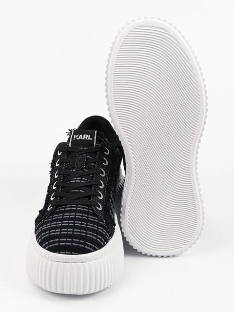 Karl Lagerfeld sneakersy skórzane Kreeper Lo