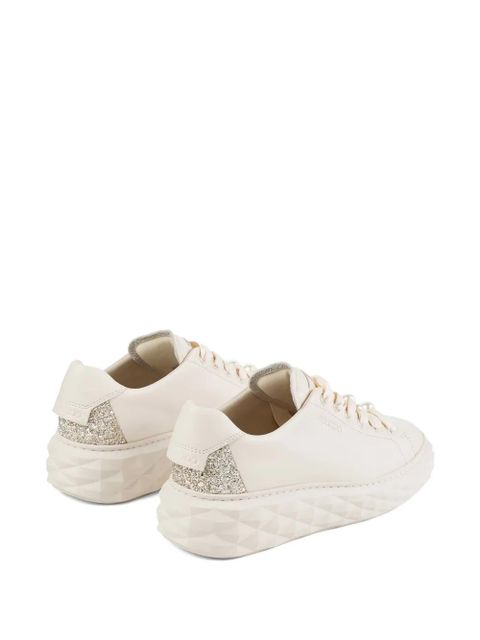 Jimmy Choo Diamond Light Maxi F pearl ribbon sneakers - Neutrals