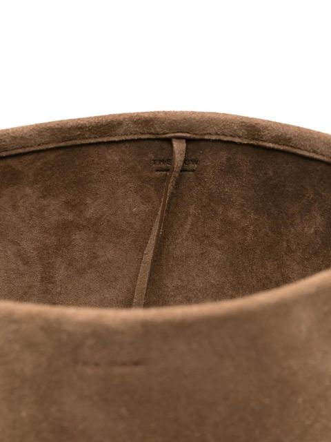 The Row small N/S Park top-handle bucket bag - Brown