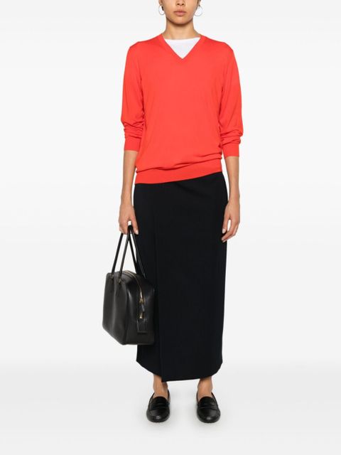 The Row Haius V-neck sweater - Red - zdjęcie produktu nr 2