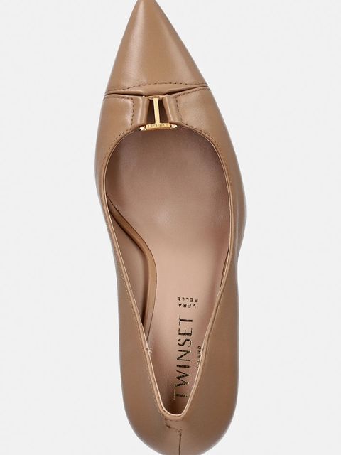 Twinset szpilki skórzane