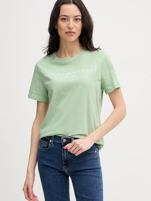 Tommy Hilfiger T-shirt damski bawełniany - zdjęcie produktu nr 1