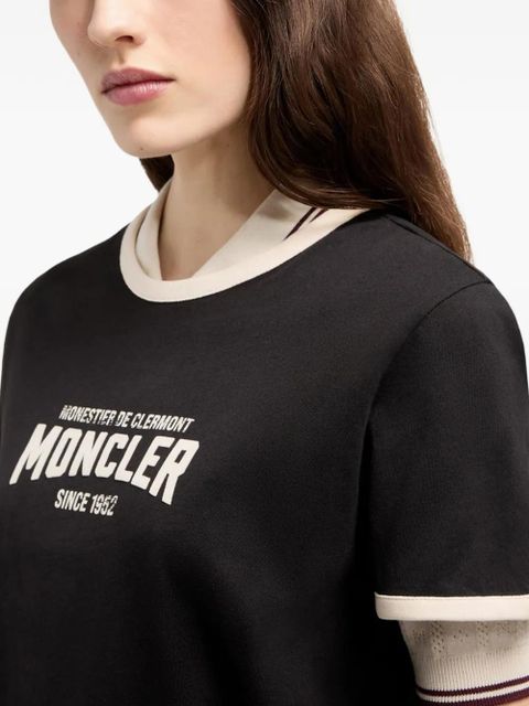 Moncler logo-print T-shirt - Black