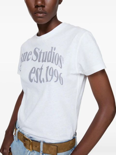 Acne Studios organic-cotton graphic T-shirt - Neutrals