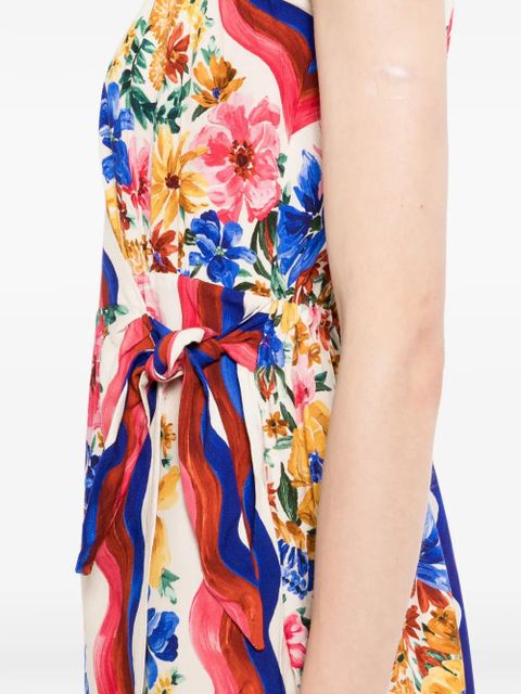 FARM Rio floral-print mini dress - Yellow