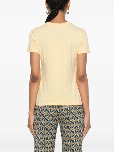 ETRO graphic-print cotton T-shirt - Yellow