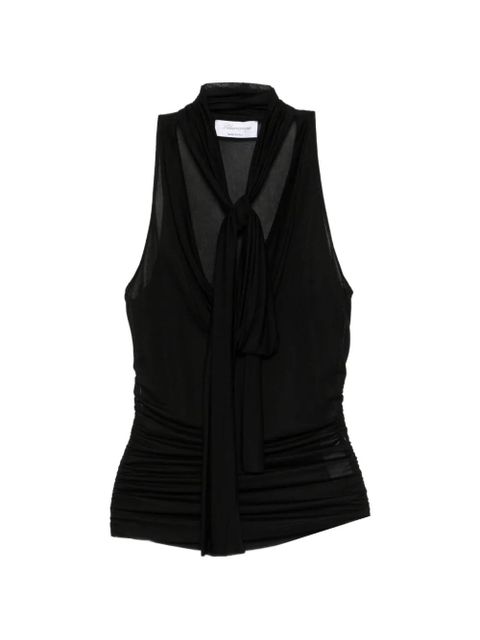 Blumarine bow halterneck blouse - Black - zdjęcie produktu nr 1
