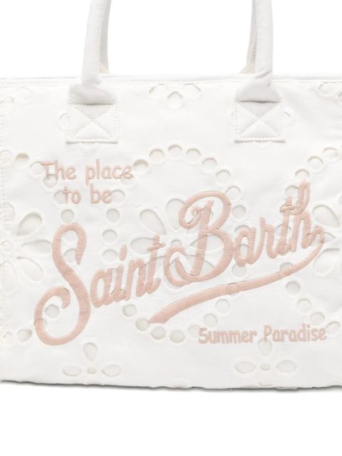 MC2 Saint Barth ruffled tote bag - White