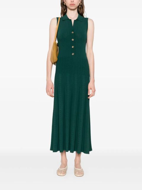 SANDRO cable-knit maxi dress - Green - zdjęcie produktu nr 2