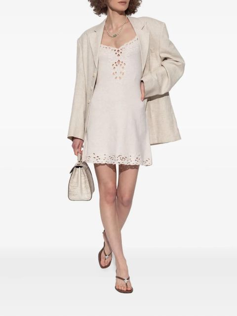 Cult Gaia embroidered lace-trim dress - Neutrals - zdjęcie produktu nr 2