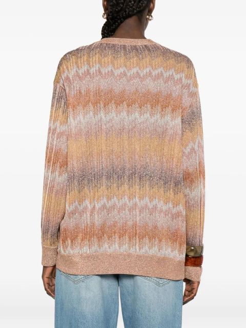 Missoni zigzag button cardigan - Brown