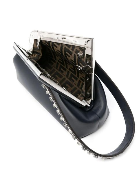 FENDI small Fendi First leather clutch bag - Blue