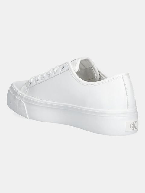 Calvin Klein Jeans sneakersy VULC FLATFORM LTH damskie kolor biały YW0YW01886