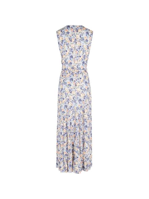Ulla Johnson Lana floral-print midi dress - Purple - zdjęcie produktu nr 2